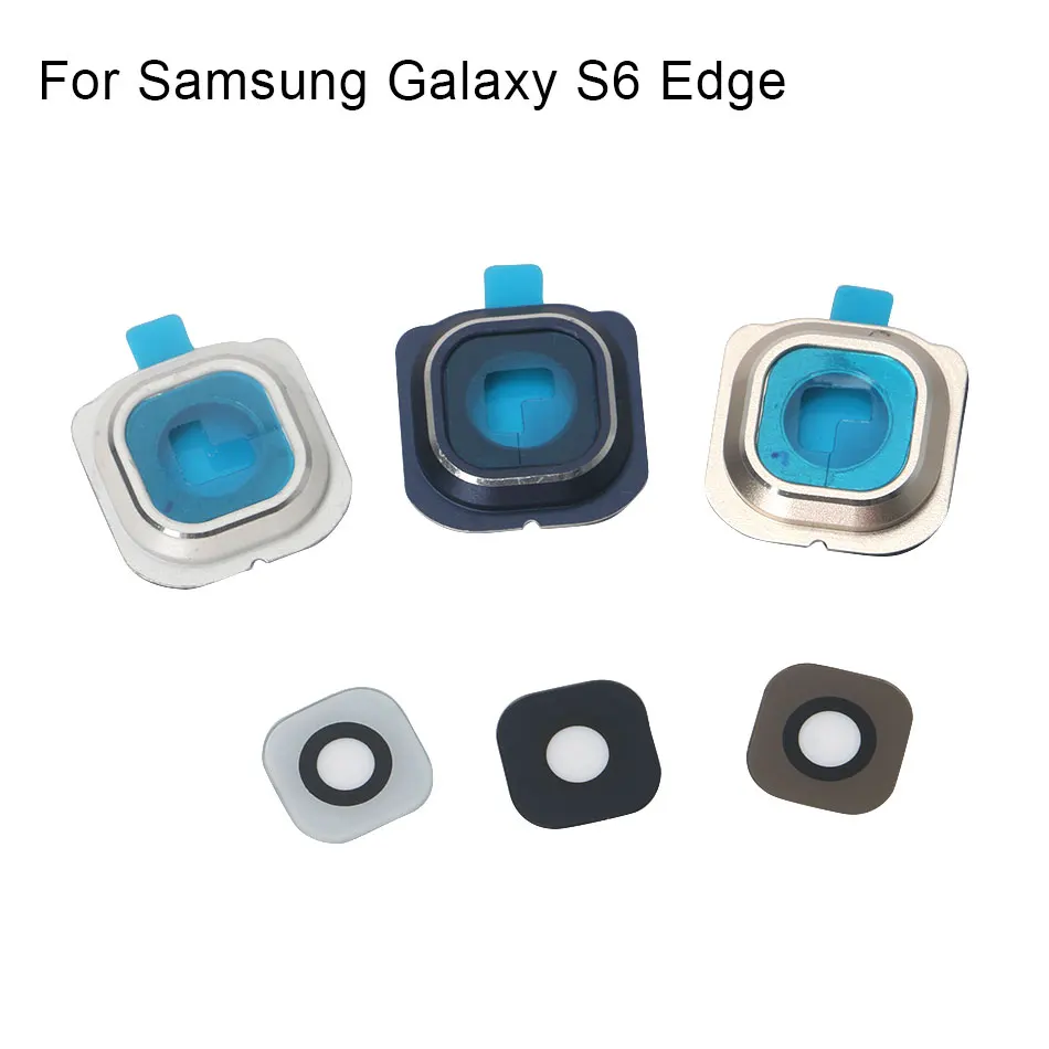 1 комплект для samsung Galaxy S6 Edge задняя камера рамка держатель стекло объектив