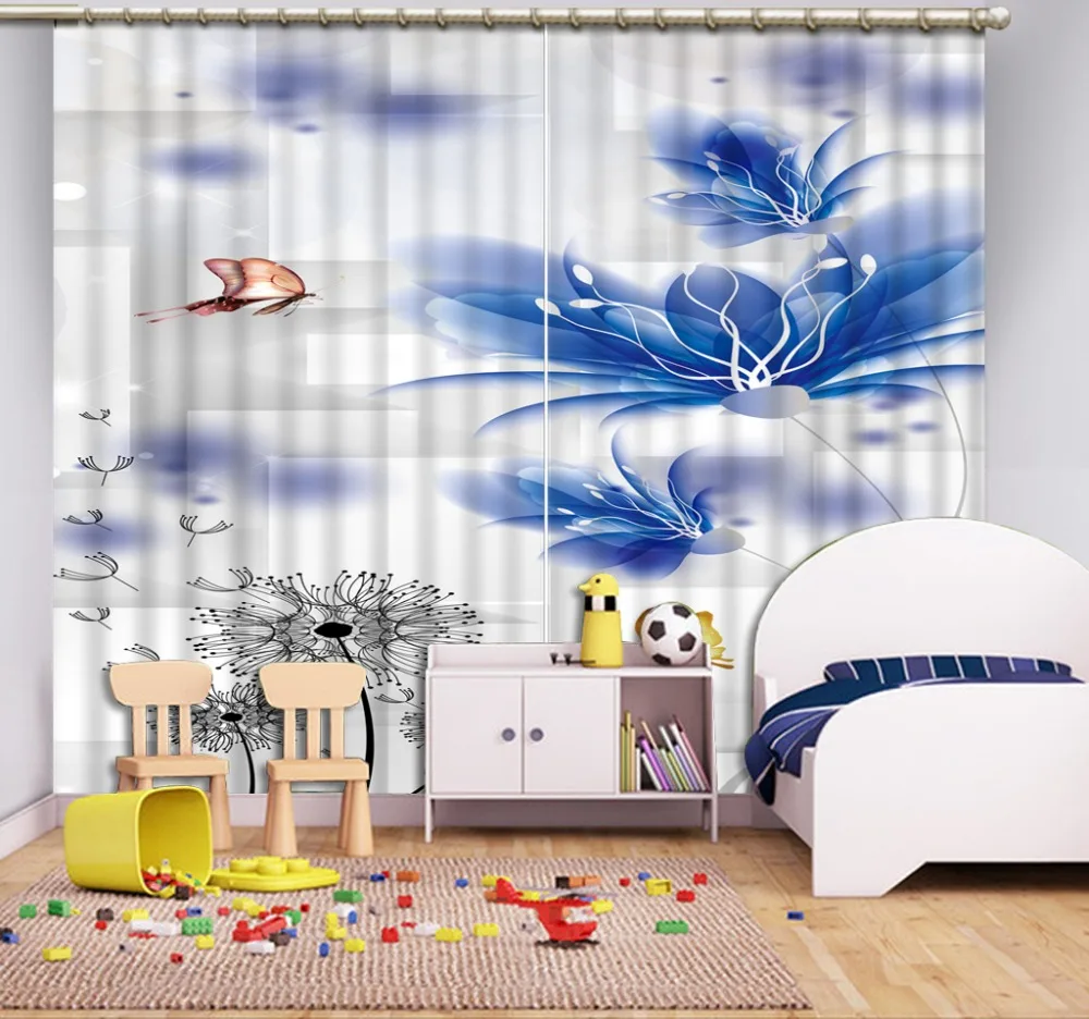 Фотошторы высокого качества 2019 цветочное окно гостиная спальня товары для дома