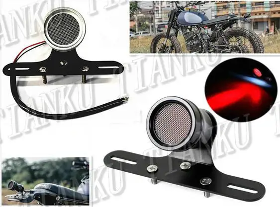 Светодиодный металлический задний фонарь Кронштейн номерного знака для Yamaha VStar