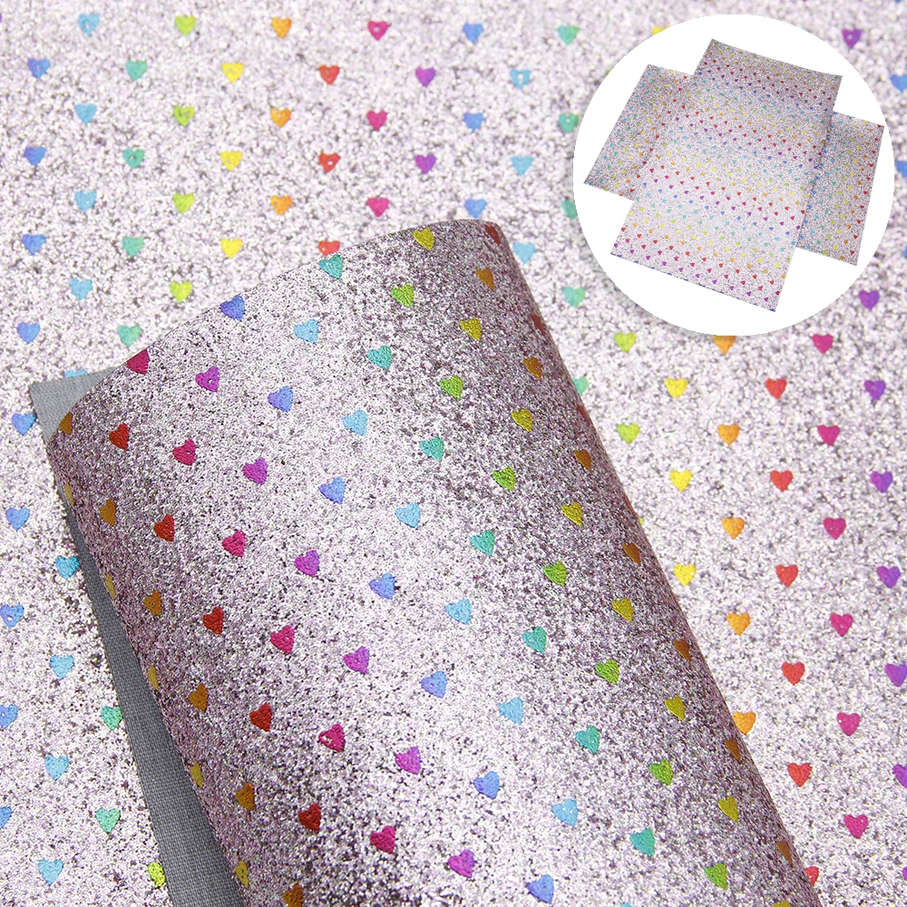 David accessories 20*34 см с блестящим декором в виде сердец золотого цвета с принтом из искусственной кожи в стиле пэчворк для волос с бантом Сумка Чехол-Кошелек для телефона «сделай сам», 1Yc6681 - Цвет: 1084700010