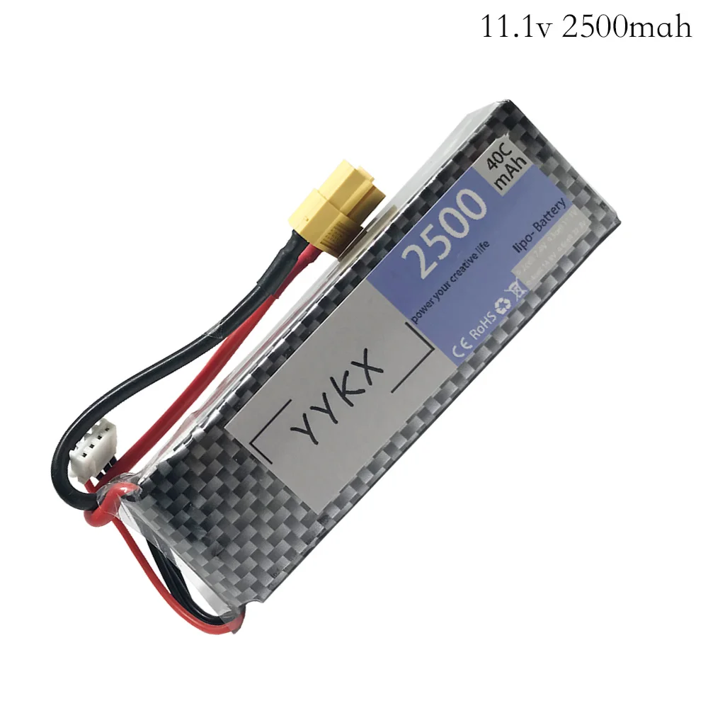 5 шт./лот совершенно новый 3s Bettery 11 1 V 2500mAh 40C MAX 60C T/xt60/jst/Банановая штепсельная вилка