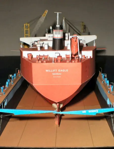 Польский Willift Орел тяжелый грузовой корабль бумажная модель корабль 1:400 Руководство DIY Бумажная работа