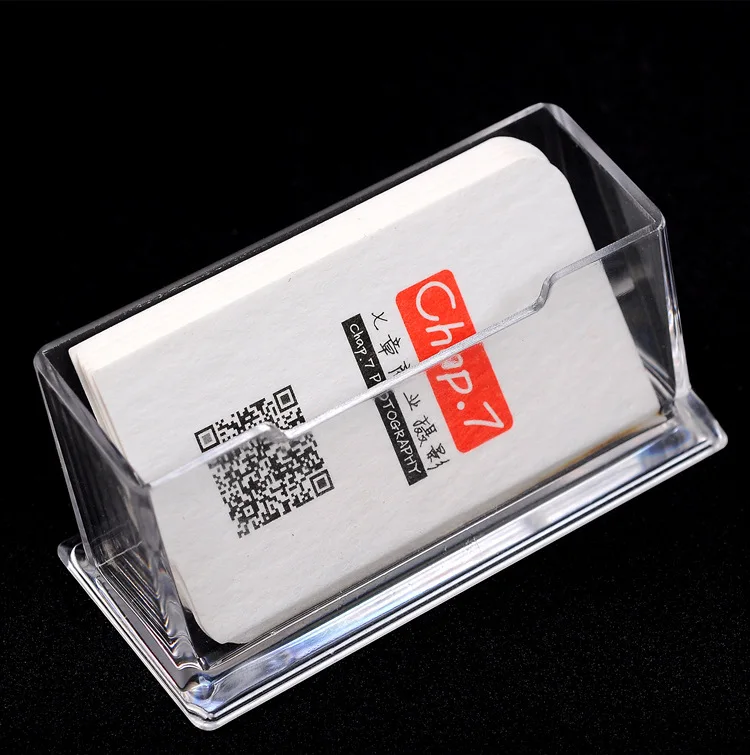 Современный акриловый суперпрозрачный пластиковый держатель для визиток и