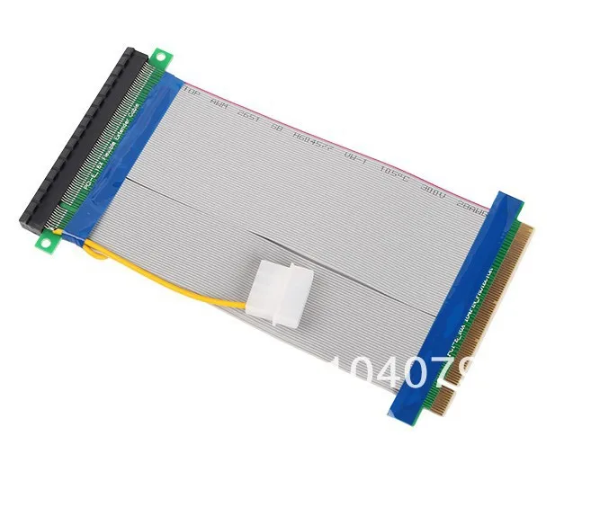 PCI E Express X16 карта расширения Гибкий Ленточный удлинитель Кабель с источником
