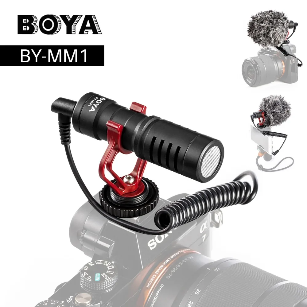 BOYA BY MM1 камера видеомикрофон микрофон для Zhiyun Smooth 4 DJI OSMO DSLR iPhone 7 6 Android смартфон|microphone video|shotgun microphonemicrophone boya |