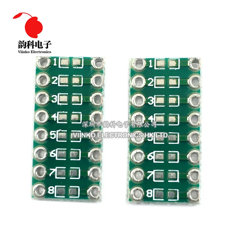 

10pcs 0805 0603 0402 to DIP Transfer Board DIP Pin Board Pitch Adapter keysets