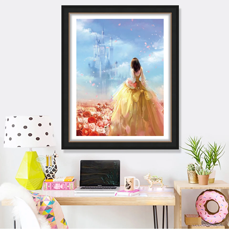 Старая улица дома Замок принцессы &quotсделай сам&quot с украшением в виде кристаллов