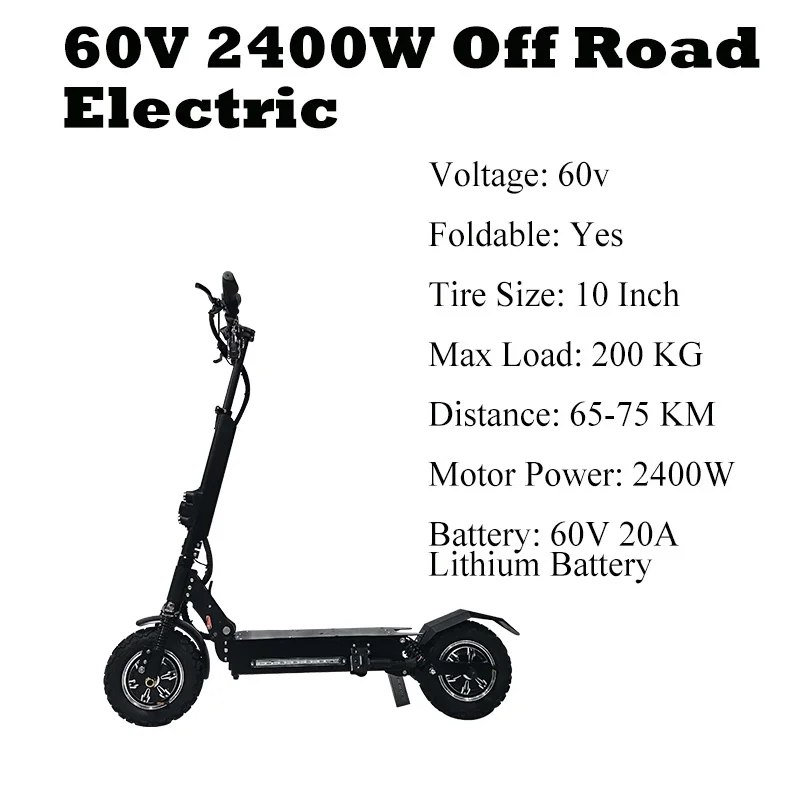 60V 20A 2400W 3200 Вт 60 в 80 км/ч Электрический скутер внедорожный подростковый мощный складной водонепроницаемый samsung ebike скейтборд на воздушной подушке 11 дюймов - Color: 60V 20A 2400W