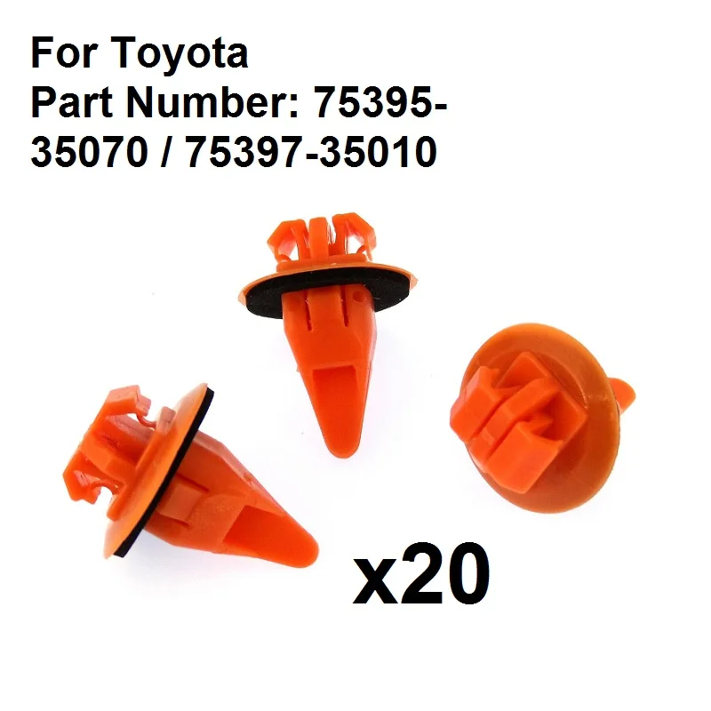 

QTY 20: For Toyota Wheel Flare Moulding Clip 75397-35010