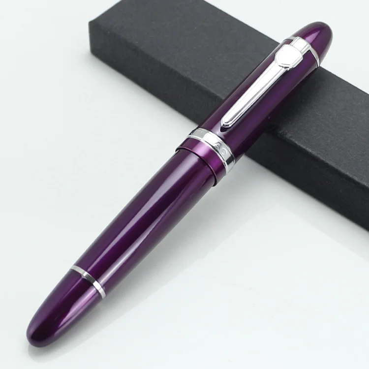 16 JINHAO 159 модные канцелярские принадлежности черные металлические авторучки серебряный зажим высокого качества Школьные офисные поставки подарочные ручки - Цвет: 16