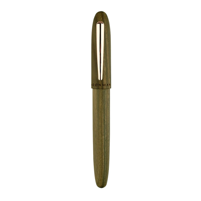 Green Sandalwood Новая авторучка Moonman M6 из натурального дерева, ручная работа, полностью деревянная красивая ручка, иридиевая тонкая ручка 0,5 мм, модная ручка для письма, ручка в подарок - Цвет: Green Sandalwood