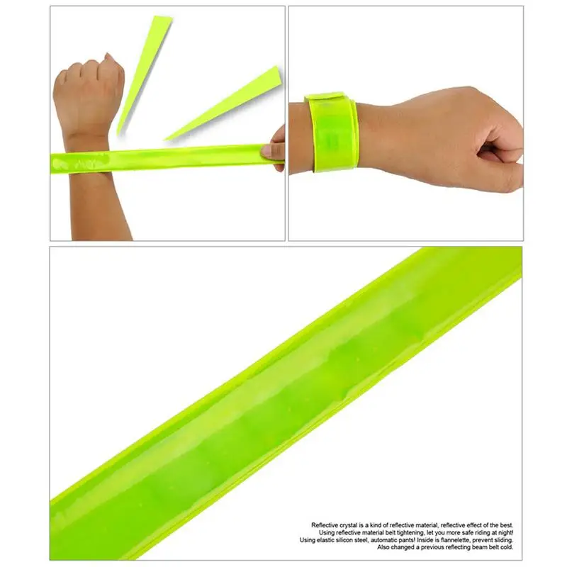 1PC Running Fishing Cycling Reflective Strips Warning Bike Safety Bicycle Bind Pants Leg Strap Tape Accessory | Спорт и развлечения