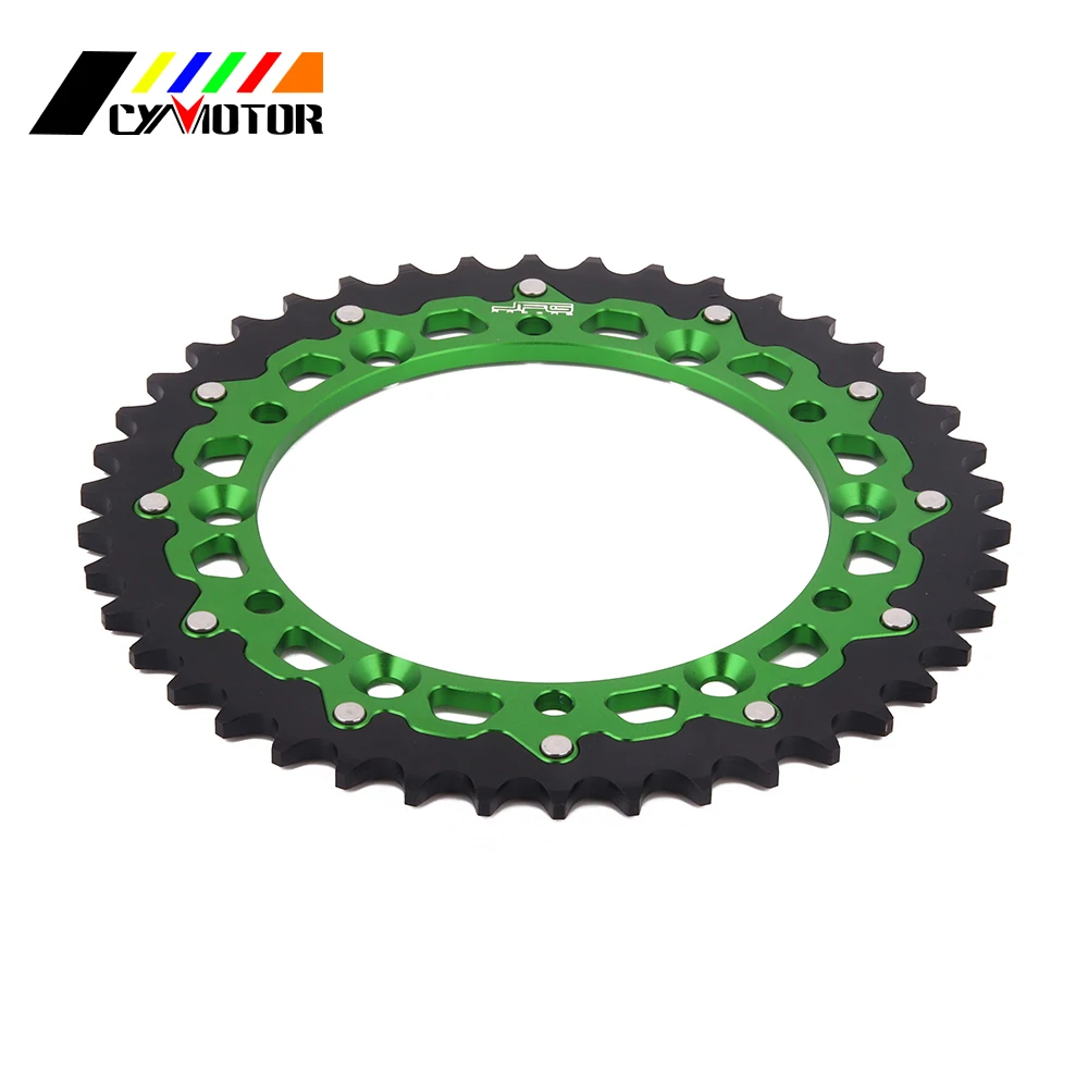 Задняя звездочка мотоцикла для Kawasaki Suzuki KDX KLX KX 125 200 200R 250 250F 300R 450R 450F 500 650 RMZ250 RMZ