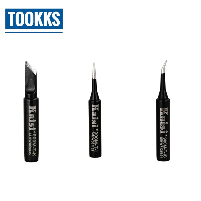 

3Pcs/Lot Universal Anti-static Electric Solder Iron Tips for 936 Rework Soldering Station Replcement For HAKKO Welding Iron