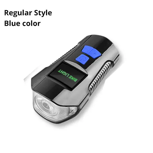 No stopwatch Blue 3 в 1 велосипедный светильник USB Перезаряжаемый флэш-светильник для велосипеда головной светильник с велосипедом компьютерный звуковой сигнал колокольчик горный велосипед велосипедный светильник s - Цвет: No stopwatch Blue