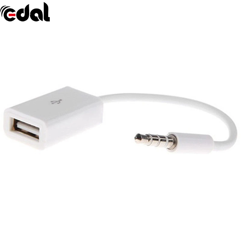EDAL Jack 3 5 AUX аудио разъем в USB 2 0 конвертер Aux кабели шнур для автомобиля MP3 динамик U
