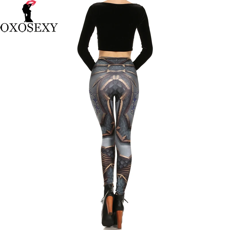 Женские осенние леггинсы с высокой талией черные брюки 3D принтом 86|women leggings|leggins