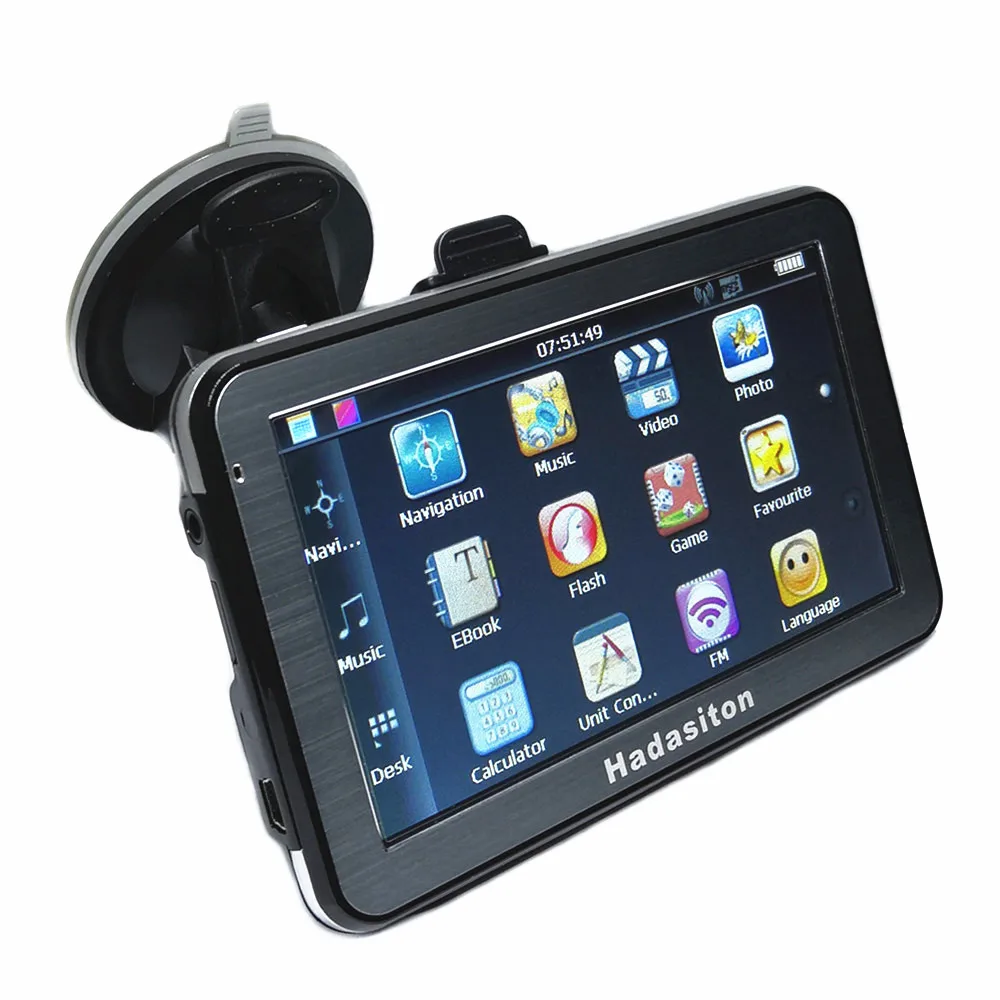 5 &quotАвтомобильный GPS навигатор 8GB Sat Nav многоязычный + fm передатчик Бесплатные