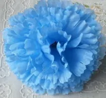blue 200 шт. 9 см 11 цветов искусственные Гвоздика Шелковый цветок DIY Свадебные украшения цветы стены букет целовать мяч решений - Цвет: blue