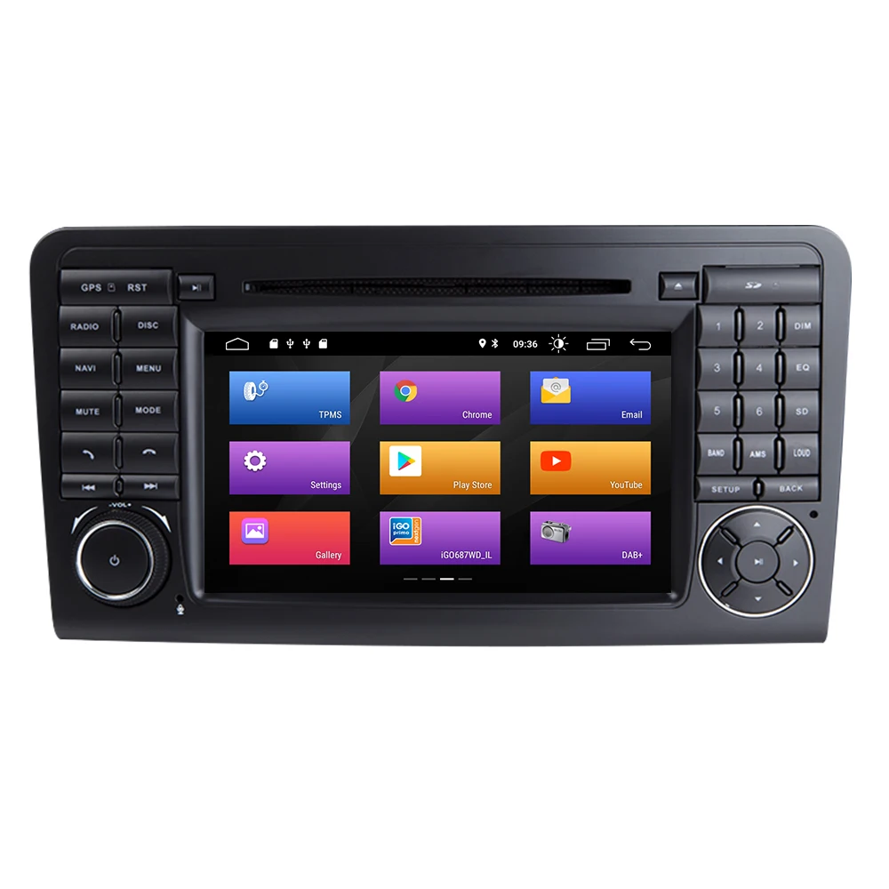 Автомобильный Радио Josmile 2 Din GPS Android 9 0 автомобильный dvd плеер для Mercedes/Benz/ML/GL CLASS W164