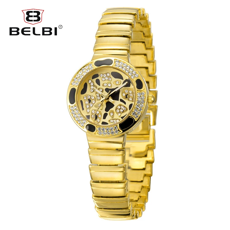 BELBI Beauty Female Diamond Three Pin Watches Top Luxury Alloy Watch Band Special Dial Design Brand Hodinky Women | Наручные часы