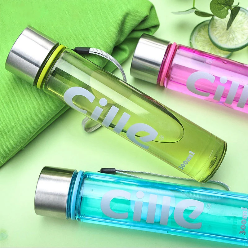 Красочные герметичные портативные бутылки для воды спортивный светильник