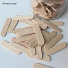 1k простые мини-палочки для мороженого 1,6 дюймов маленькие палочки для леденцов одноразовые Десертные Ложки для пудинга, мороженого, торта, палочки для выпечки