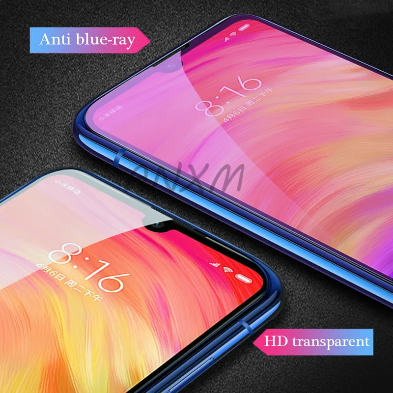 2 шт. 9H закаленное стекло для Xiaomi redmi note 7 8 Pro защита экрана полное покрытие