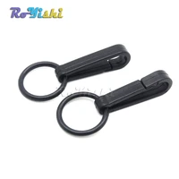 plastic black buckles gloves hook mini snap hook with o ring link chain bag parts accessories