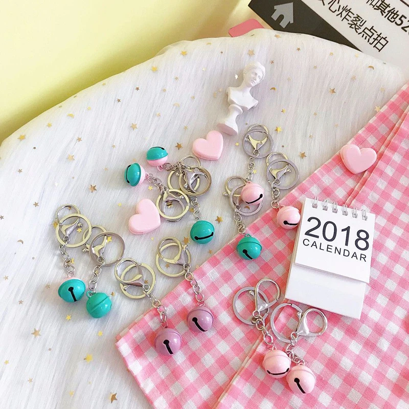 1 шт. Janpan милый розовый брелок колокольчик для женщин Девушка ювелирные изделия