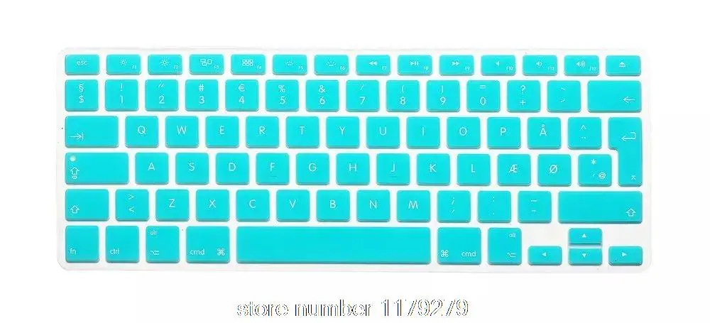 Датский ЕС ЕВРО силиконовый чехол для клавиатуры защитная пленка Mac MacBook Pro Air Retina