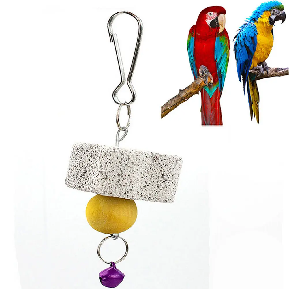 Рот попугая шлифовальный камень клетка игрушка молярный попугай кокатиэль