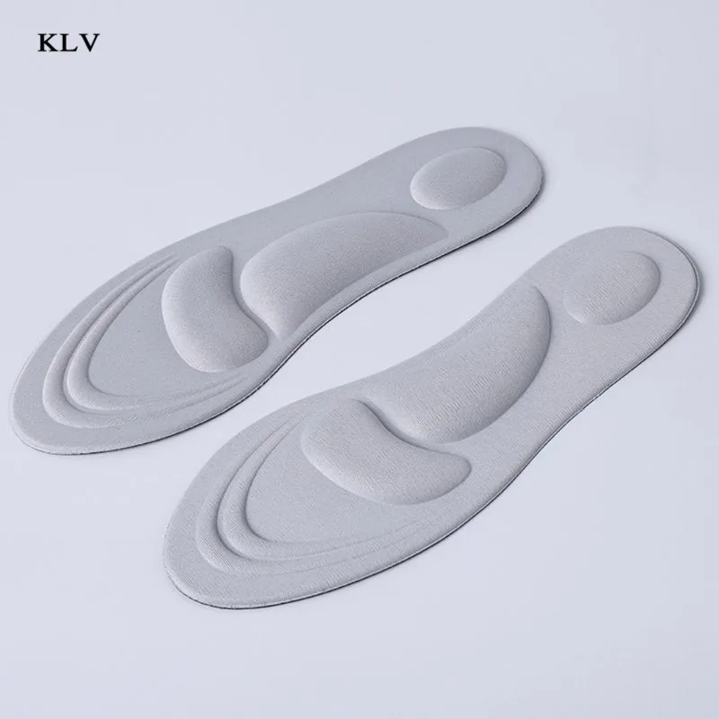 KLV 4D массажные спортивные прокладки из губки стельки на высоком каблуке для обуви