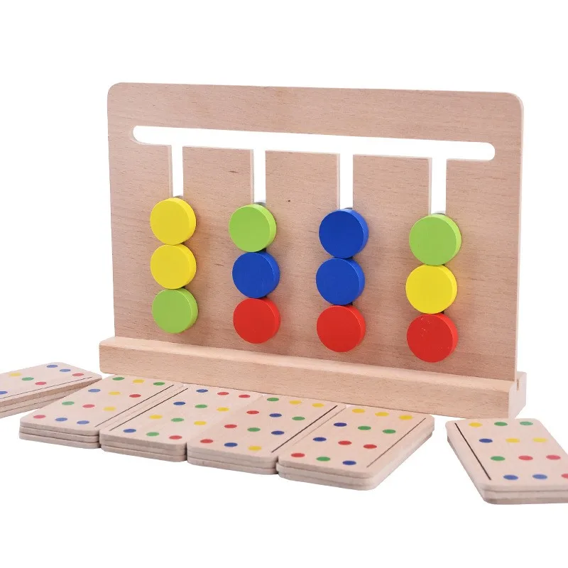 

Baby Develop Intelligence Four Colors Game Toy Color Matching For Early Children Education Math Puzzle Training Learning Toys