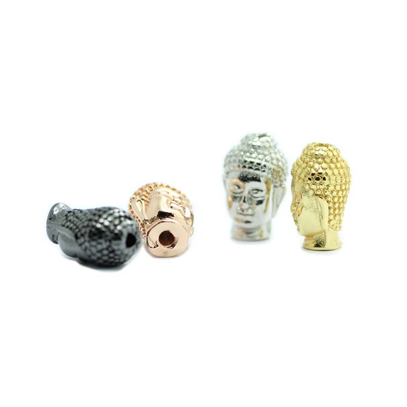 Ювелирные изделия из нержавеющей стали бусины голова Будды 4 цвета 30 шт. |