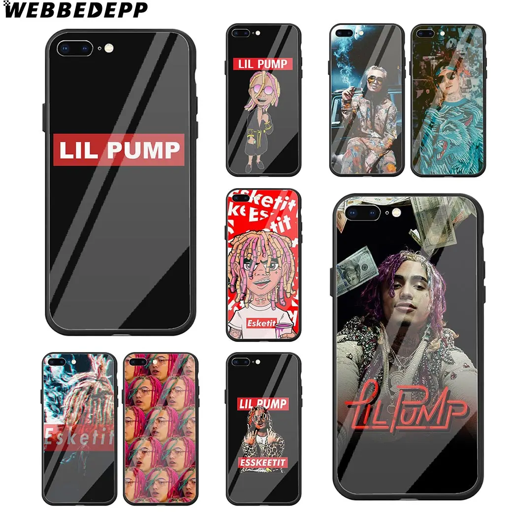 WEBBEDEPP Lil Pump Gang чехол из закаленного стекла для телефона Apple iPhone Xr Xs Max X или 10 8 7 6 6S Plus