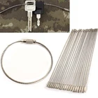 Брелок с кабелем из нержавеющей стали, 150 мм, 20 шт.компл.