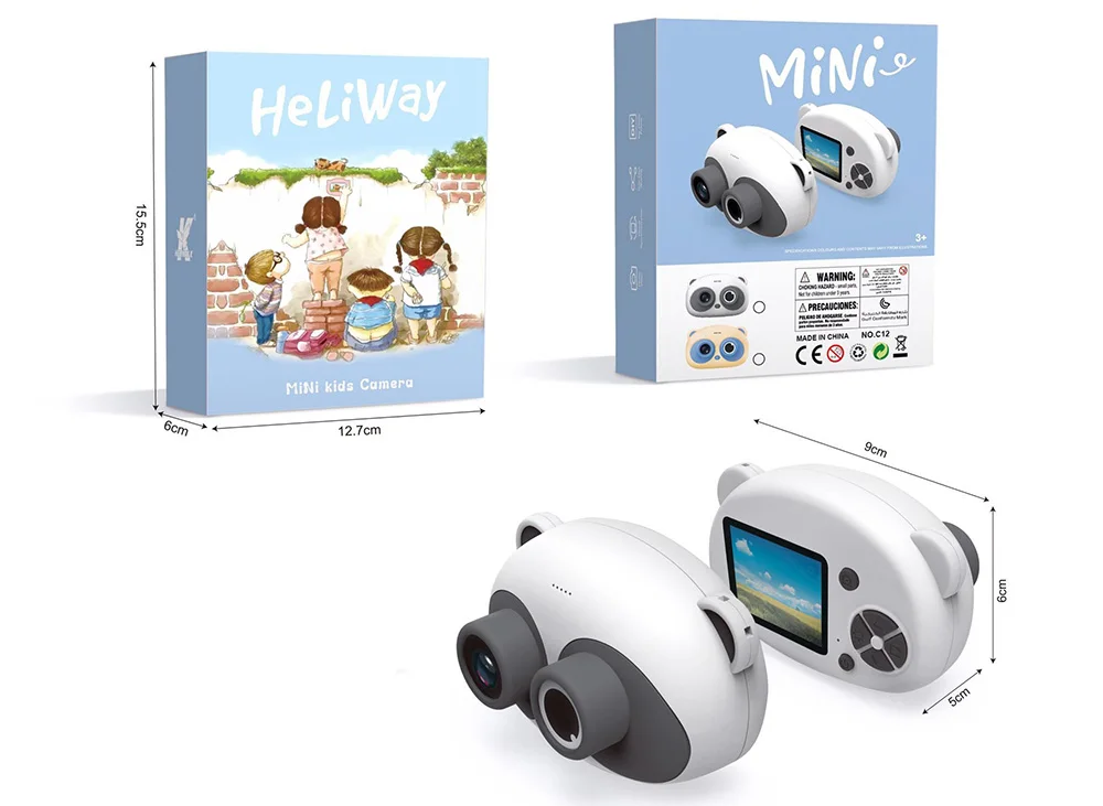 JJRC C22 мини Детская мультяшная камера в виде панды Wi-Fi беспроводная передача 1920*1080 Разрешение Спортивная Экшн-камера для детей подарок