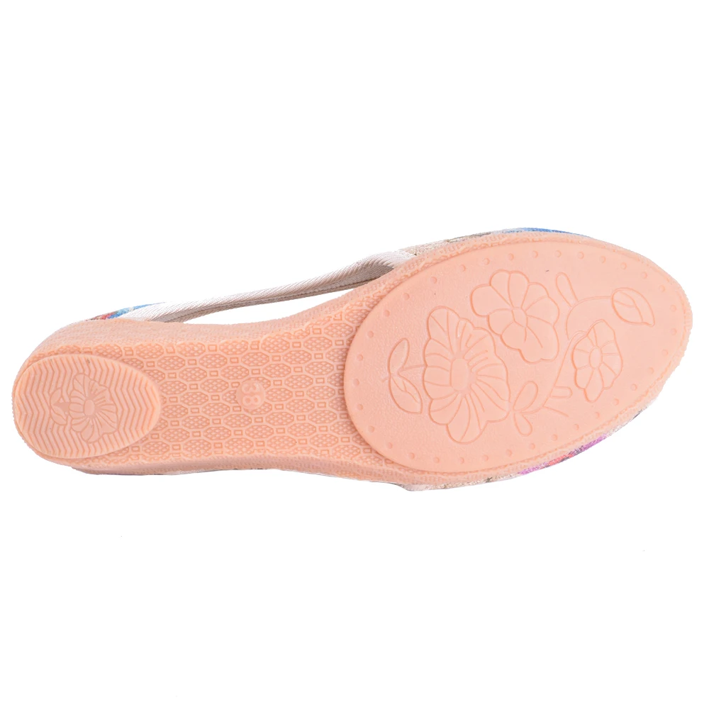 Женская обувь на плоской подошве в винтажном стиле Сезон лето Новинка Мягкая