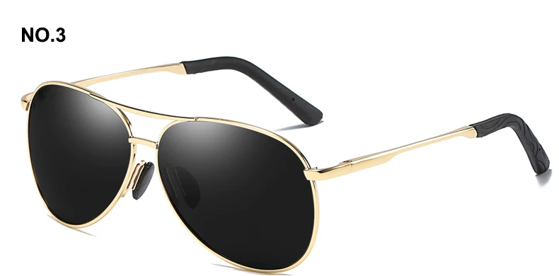C3-GOLD-BLACK H2OR3 очки солнцезащитные мужские поляризационные очки водителя ретро мода авиатор очки очки солнцезащитные женские Высокое качество Бренд дизайнер солнечные очки UV400 8013 - Цвет линз: C3-GOLD-BLACK