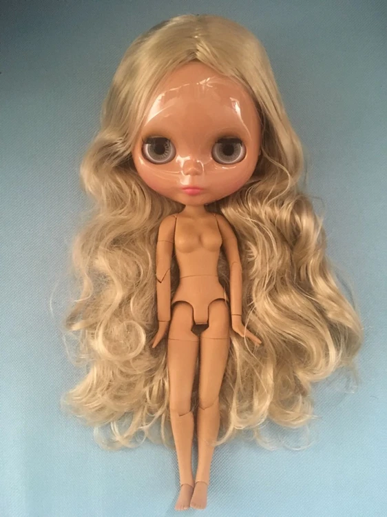 2019 высокого качества шарнирная кукла blyth из черной кожи|Игровые фигурки и
