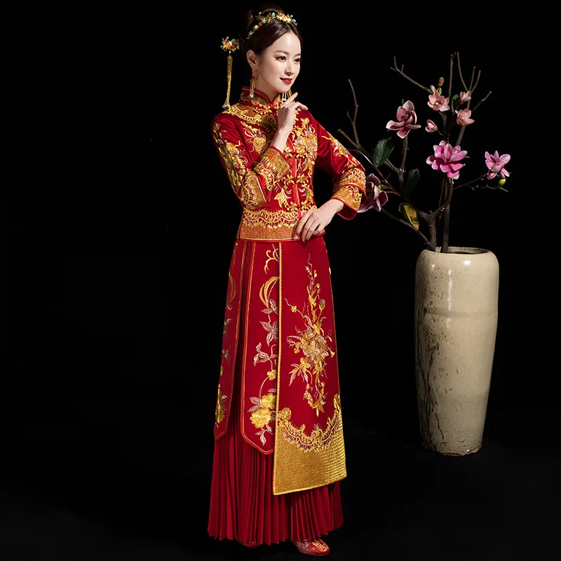 Новинка модное благородное китайское женское платье-Ципао в стиле ретро для