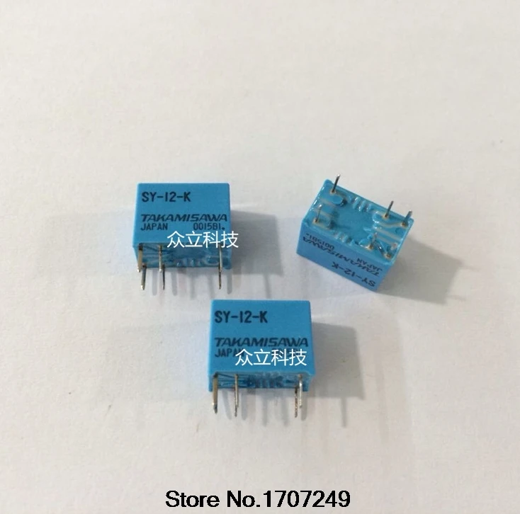 Бесплатная доставка 10 шт./лот новинка 100% оригинальное реле TAKAMISAWA SY 12 K SY12 12W 6PINS 1A В