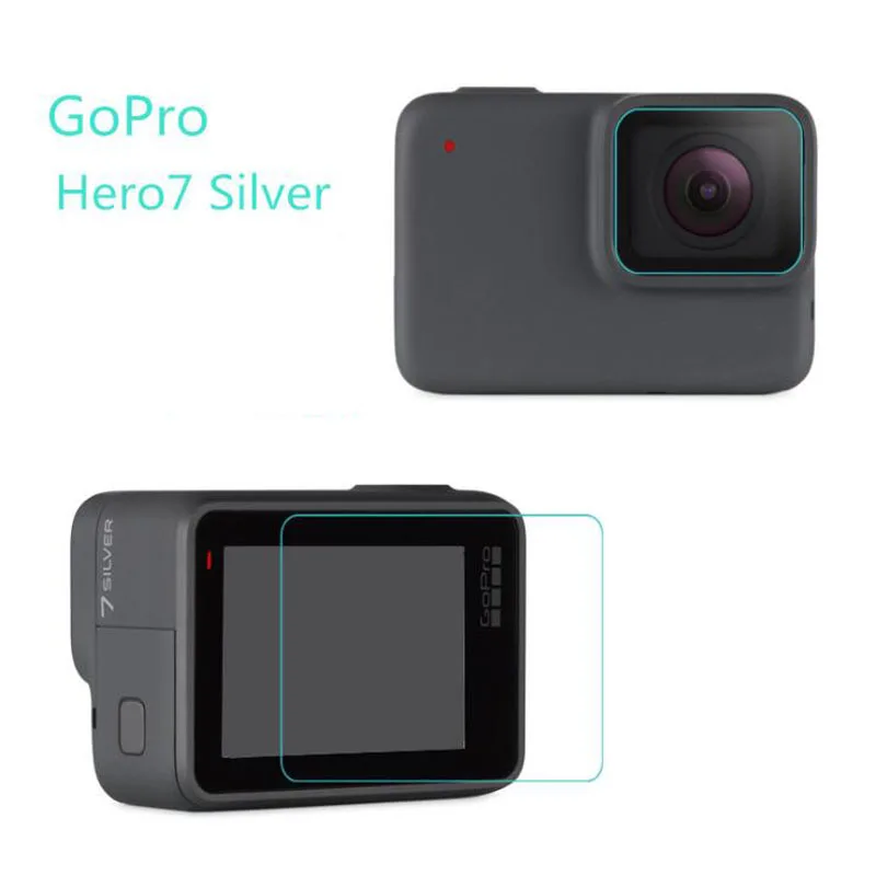Защитная пленка для экрана закаленное стекло GoPro Go pro Hero 7 белый/серебристый |
