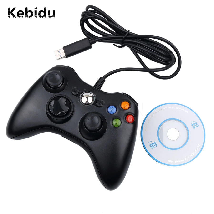 Kebidu проводной универсальный USB геймпад джойстик для Microsoft ПК игры Windows 7 оптовая