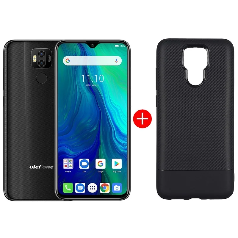 Глобальная версия Ulefone power 6 6350 мАч Android 9,0 LTE 4G смартфон Helio P35 Восьмиядерный 6," 4 Гб+ 64 Гб мобильный телефон с функцией распознавания лица NFC - Цвет: Черный