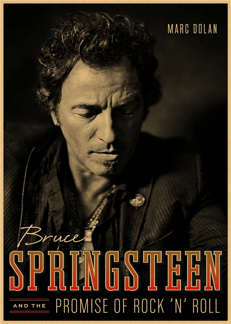 

Bruce Springsteen Home Furnishing decoration Kraft Movie Poster Drawing core Wall stickers 42*30cm