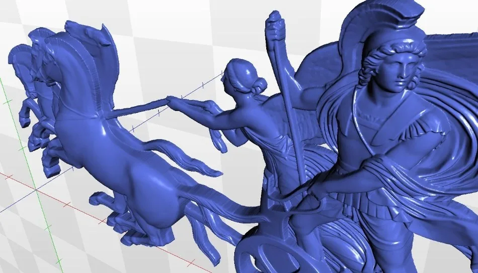 for cnc in STL file format 3d model relief Panno_chariot | Инструменты