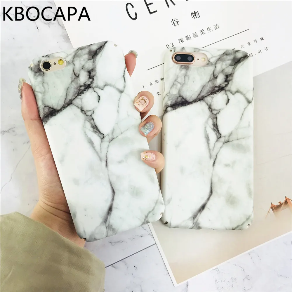 Простой черный белый цвет Мрамор кольцо сцепление телефона чехол для iPhone 6 6S 8 X X10