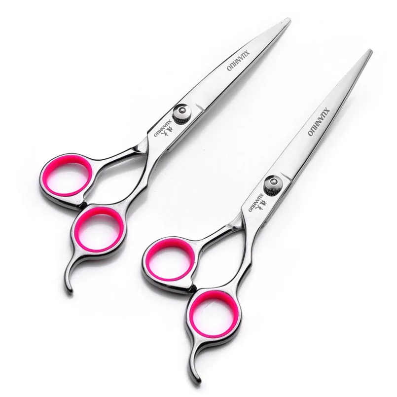 Professional Dog Pet Grooming Scissors Straight Thinning Curved Shears Cat for Groomer Hair Cutting 6/6.5/7 Inch Scissoors|Расчески для